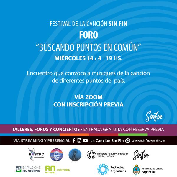 Festival de la Canci&oacute;n Sin Fin: Foro 'Buscando puntos en com&uacute;n'