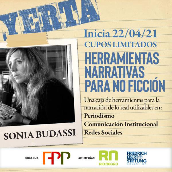 Yerta comienza sus actividades: Taller Herramientas narrativas para no ficci&oacute;n