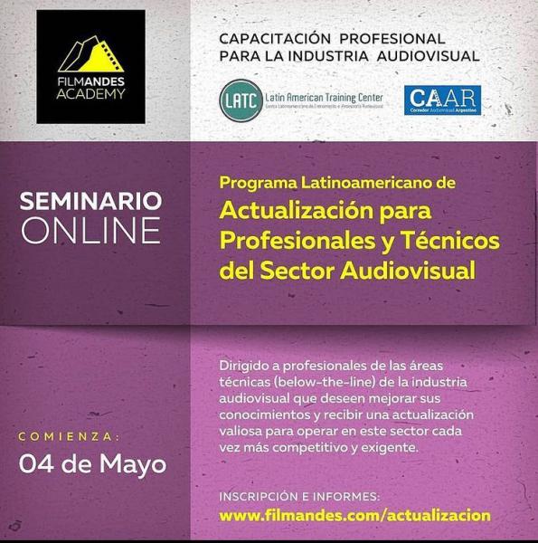 Actualizaci&oacute;n para profesionales y t&eacute;cnicos del sector audiovisual