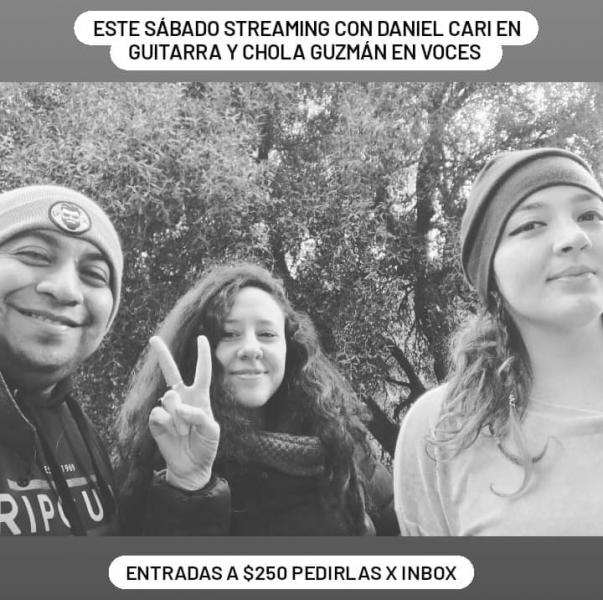 Andy Viole, Chola Guzman y Dani Cari en directo por streaming