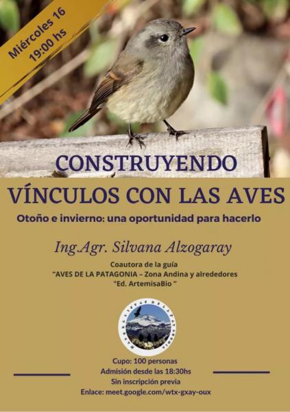 Charla: Construyendo v&iacute;nculos con las aves