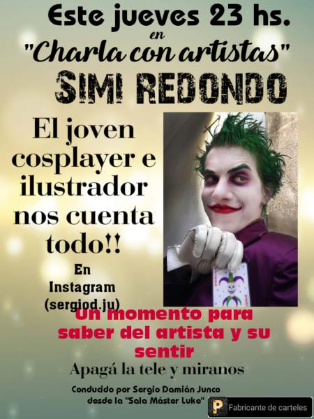 Charla con Artistas con Simi Redondo