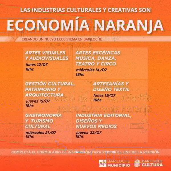 Charlas abiertas sobre Econom&iacute;a Naranja