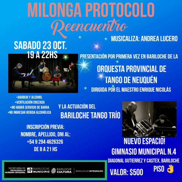 Milonga y concierto de la orquesta provincial de Neuqu&eacute;n y el BTT en el gimnasio N4 