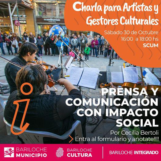 Charla para artistas y gestores culturales Prensa y comunicaci&oacute;n con impacto social