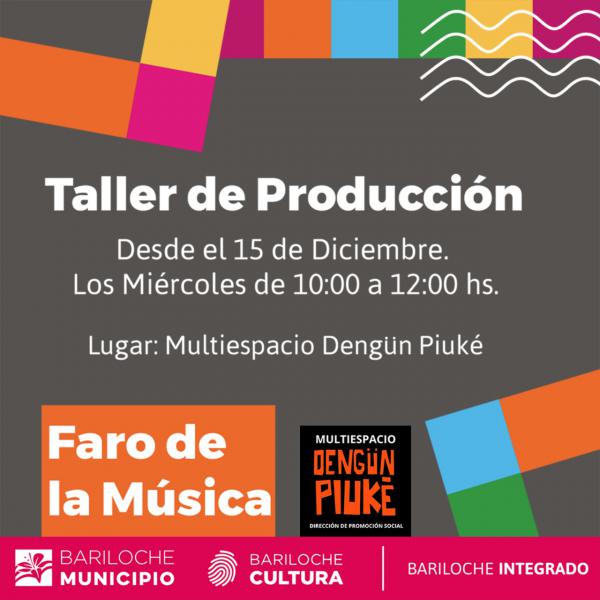  &#127926; Llega un nuevo taller de PRODUCCI&Oacute;N al Faro de la M&uacute;sica &#127926;&#127926;&#127926;