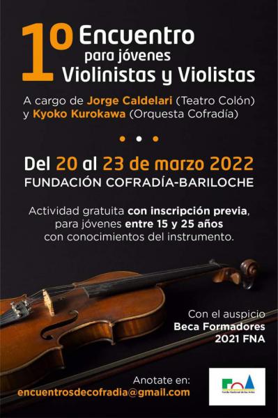 1er Encuentro para j&oacute;venes Violinistas y Violistas