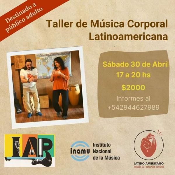 Taller de m&uacute;sica corporal Latinoamericana