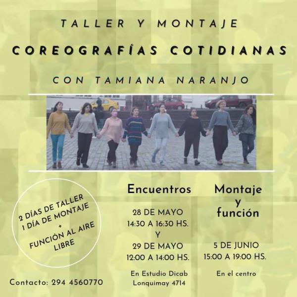 Taller y montaje Coreografias cotidianas