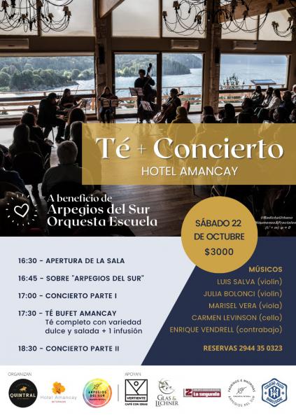 T&eacute;-Concierto en el Hotel Amancay a beneficio de Arpegios del Sur Orquesta Escuela