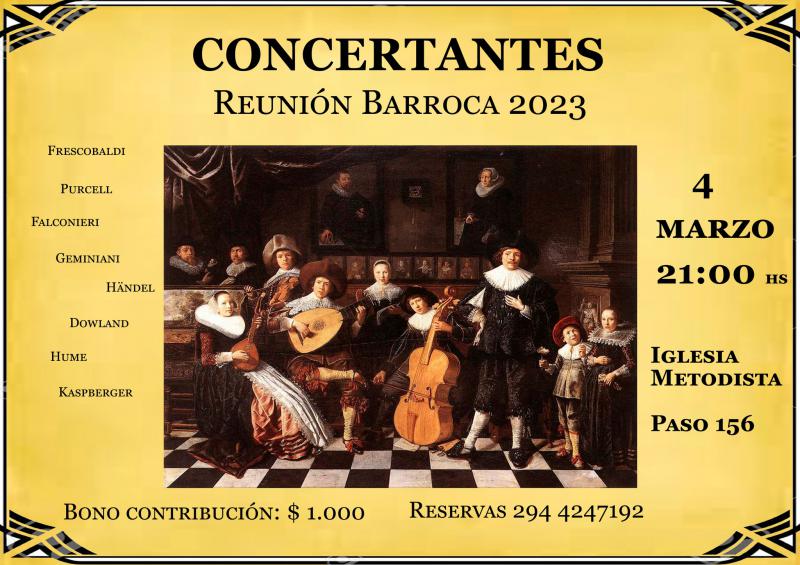 Concertantes - Reuni&oacute;n Barroca 2023