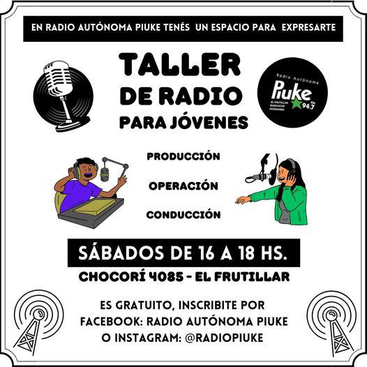 TALLER DE RADIO PARA J&Oacute;VENES