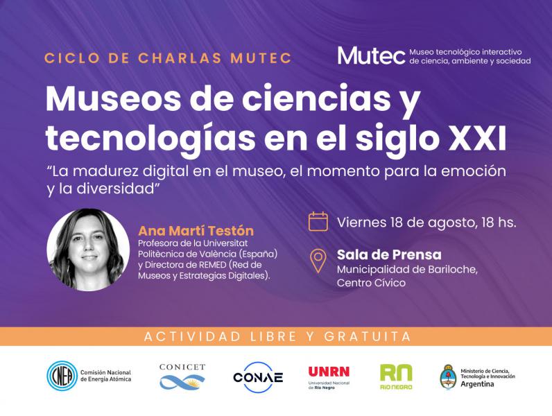 La espa&ntilde;ola Ana Mart&iacute; Test&oacute;n en el ciclo de charlas del MUTEC