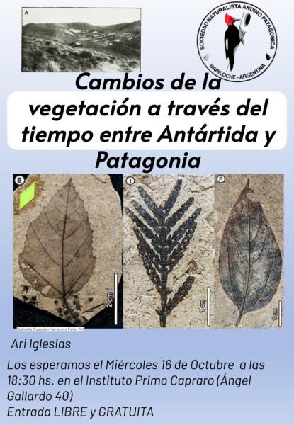 Charla libre y gratuita 16 de octubre cambios de la vegetaci&oacute;n a trav&eacute;s del tiempo entre Ant&aacute;rtida y Patagonia