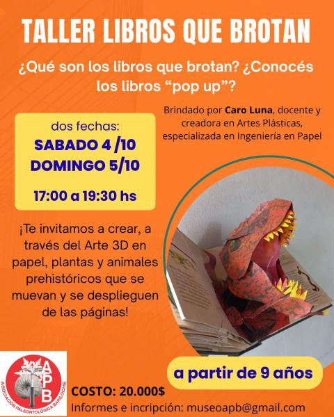 TALLER LIBROS QUE BROTAN