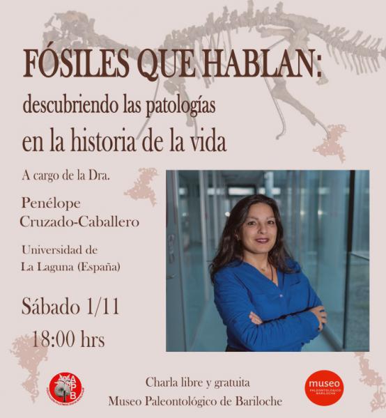 Charla Fósiles que hablan: descubriendo las patologías en la historia de la vida