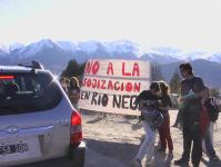 Protesta anti sojera en la ruta 40