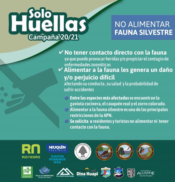 Campa&ntilde;a de prevenci&oacute;n Solo Huellas 20/21 No alimentar a la fauna silvestre