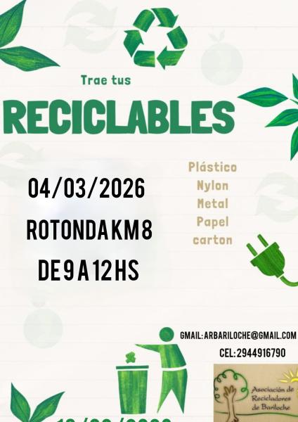 Trae tus RECICLABLES