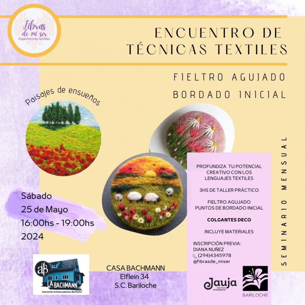 TALLER INICIAL DE FIELTRO AGUJADO Y BORDADO