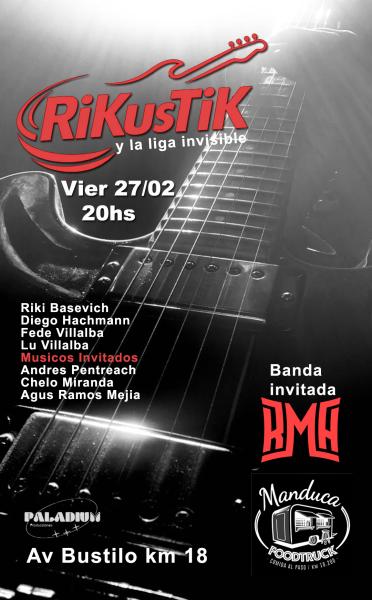 Rikustik + RMA + músicos invitados en Manduca