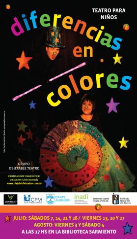 GRAN ESTRENO - TEATRO PARA NI&Ntilde;OS. CRISTINA SOLIS Y MAXI ALTIERI ESTRENAN "DIFERENCIAS EN COLORES"