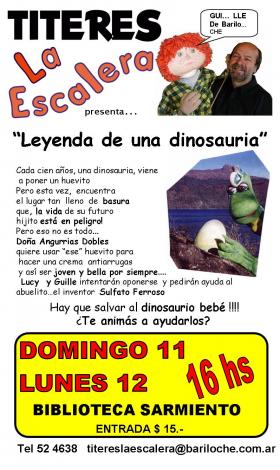 T&Iacute;TERES LA ESCALERA PRESENTAN "LEYENDA DE UNA DINOSAURIA"