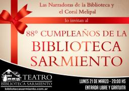 88&deg; cumplea&ntilde;os de la Biblioteca Sarmiento