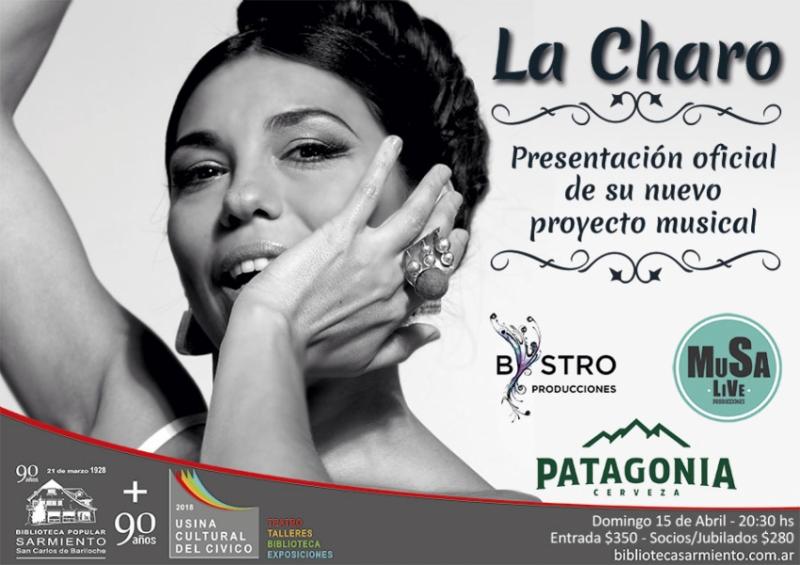 'La Charo' presenta su proyecto musical en la Usina Cultural del C&iacute;vico