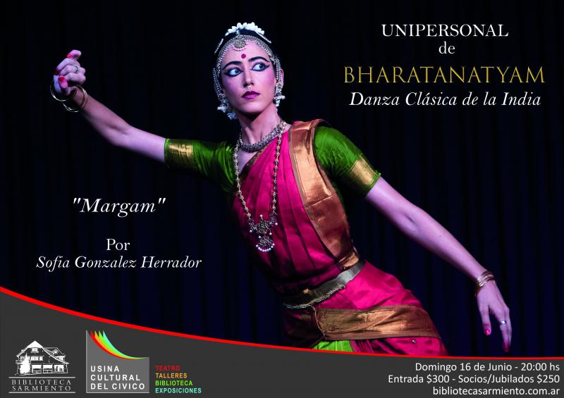 'Margam', unipersonal de danza Bharatanatyam