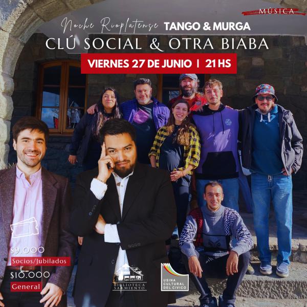 NOCHE RIOPLATENSE: Clú Social Murga Canción y La Otra Biaba Dúo