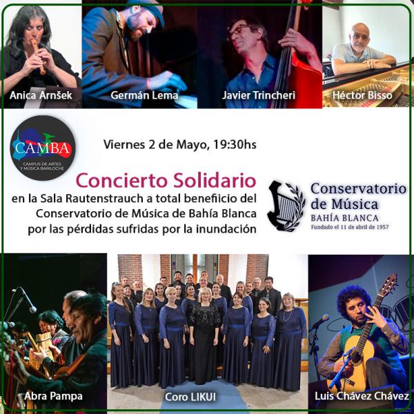 Concierto a beneficio del Conservatorio de Música de Bahía Blanca