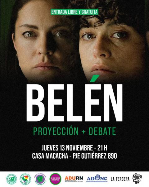 Proyección gratuita de la película Belén en Bariloche