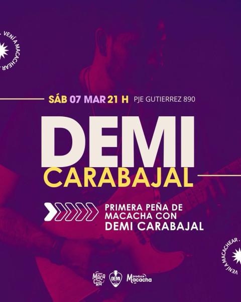 PEÑA CON EL GRAN DEMI CARABAJAL