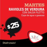 MARTES - Ravioles de verdura