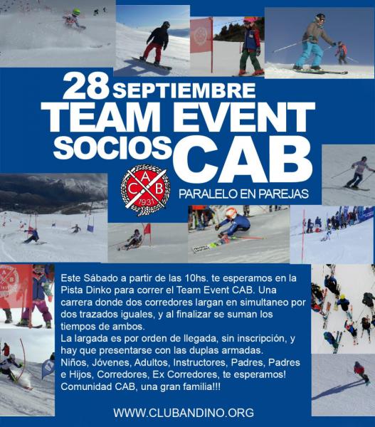 28 de septiembre: Team Event para socios CAB