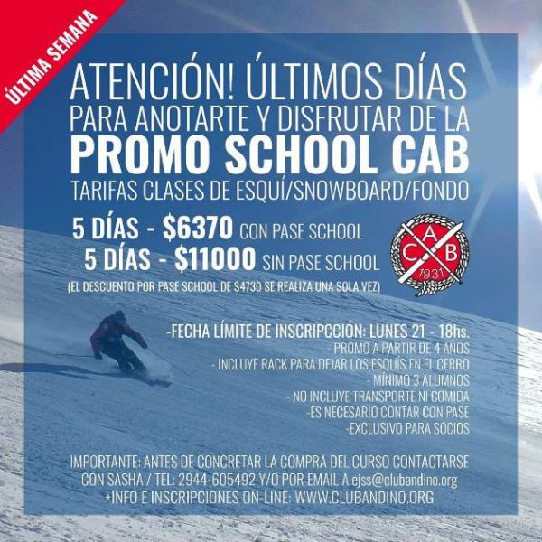 &Uacute;ltima semana de promo School