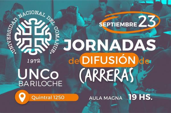  &iexcl;Ven&iacute; a estudiar a la UNCo Bariloche! Jornadas de difusi&oacute;n de carreras &#150; Viernes 23 / 19hs