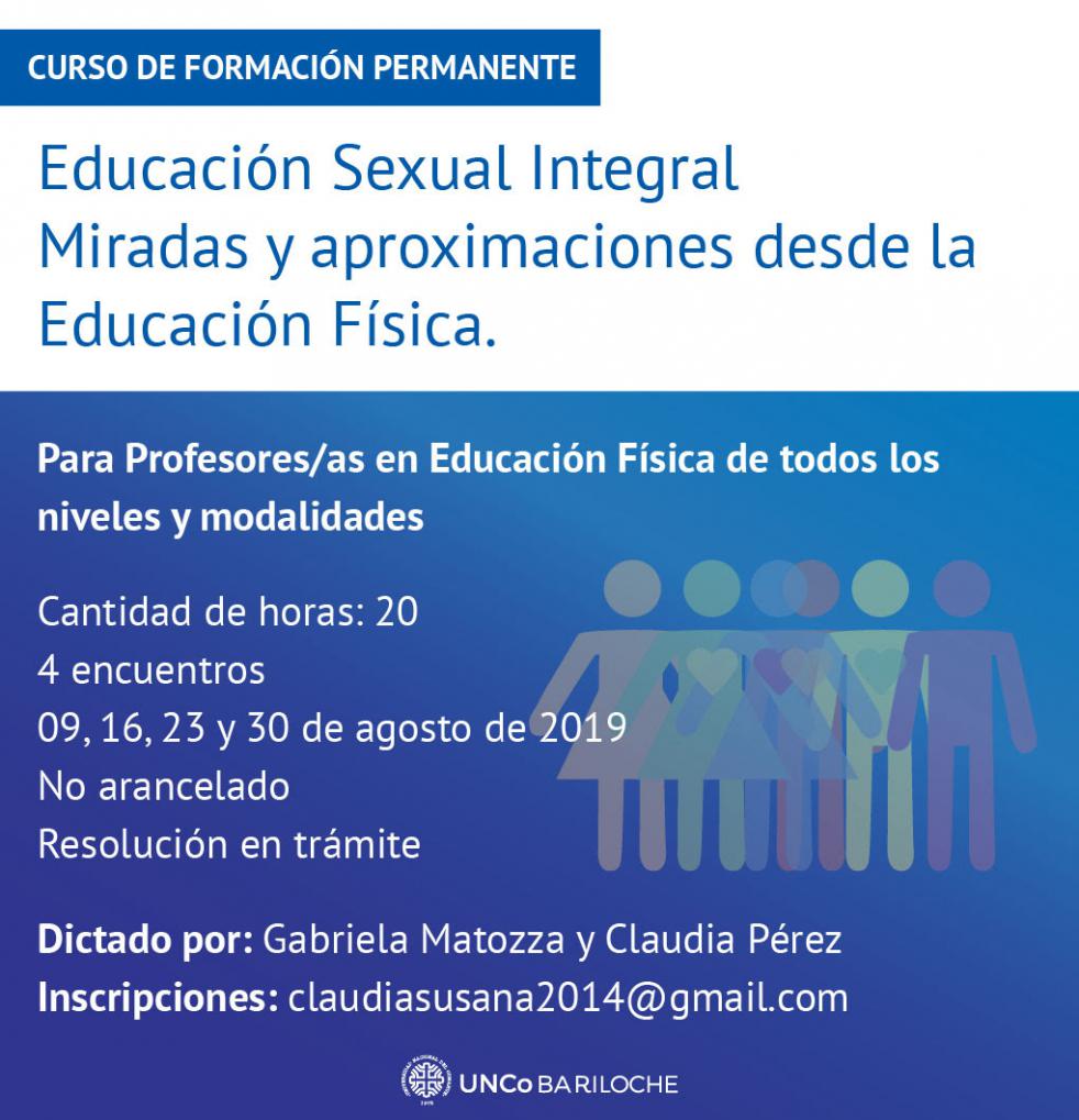 Curso de Formaci&oacute;n Permanente: Educaci&oacute;n Sexual Integral. Miradas y aproximaciones desde la Educaci&oacute;n F&iacute;sica.