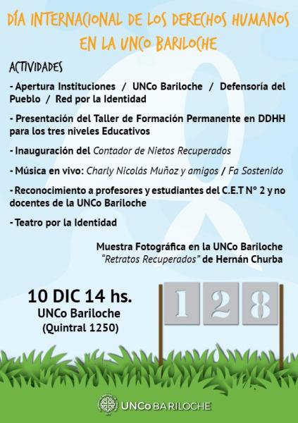 Jornada por el D&iacute;a Internacional de los Derechos Humanos en la UNCo Bariloche