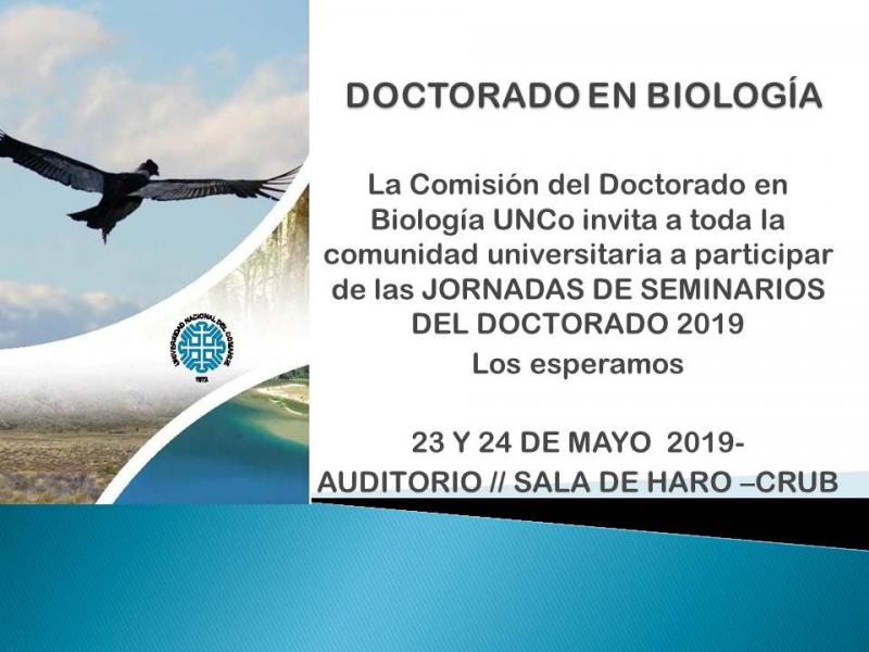 Jornadas de Seminarios del Doctorado en Biolog&iacute;a