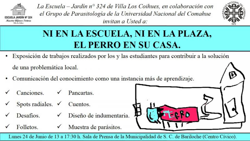 Exposici&oacute;n de estudiantes del Jard&iacute;n 324 sobre la tenencia responsable de perros