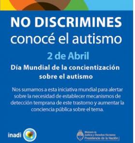 D&iacute;a Mundial de la Concientizaci&oacute;n sobre el Autismo