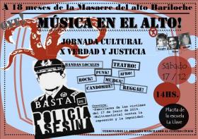 Jornada Cultural a 18 meses de los asesinatos de Junio del 2010 y Carta abierta al Intendente de Bariloche Sr. Omar Goye - Por  Familiares de las victimas de Junio y Multisectorial contra la represi&oacute;n e impunidad en Bariloche