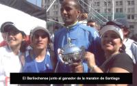 Barilochence en el maraton de santiago