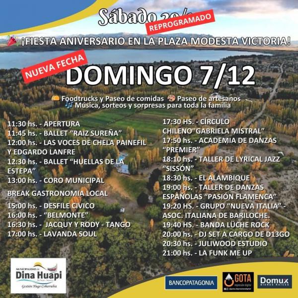 ¡FIESTA ANIVERSARIO EN LA PLAZA MODESTA VICTORIA!