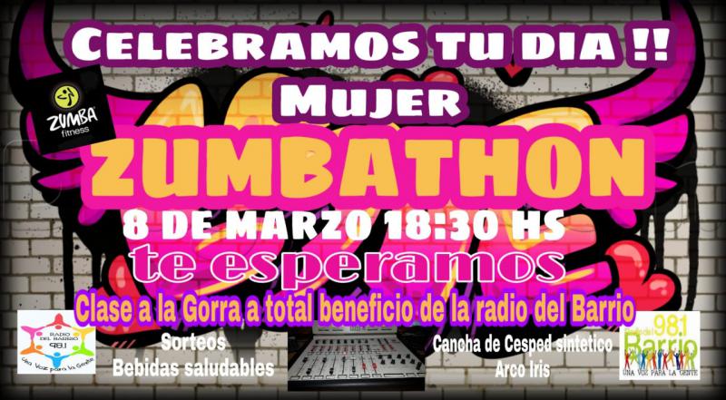 ZUMBA SOLIDARIA Y FESTEJO DEL DIA DE LA MUJER