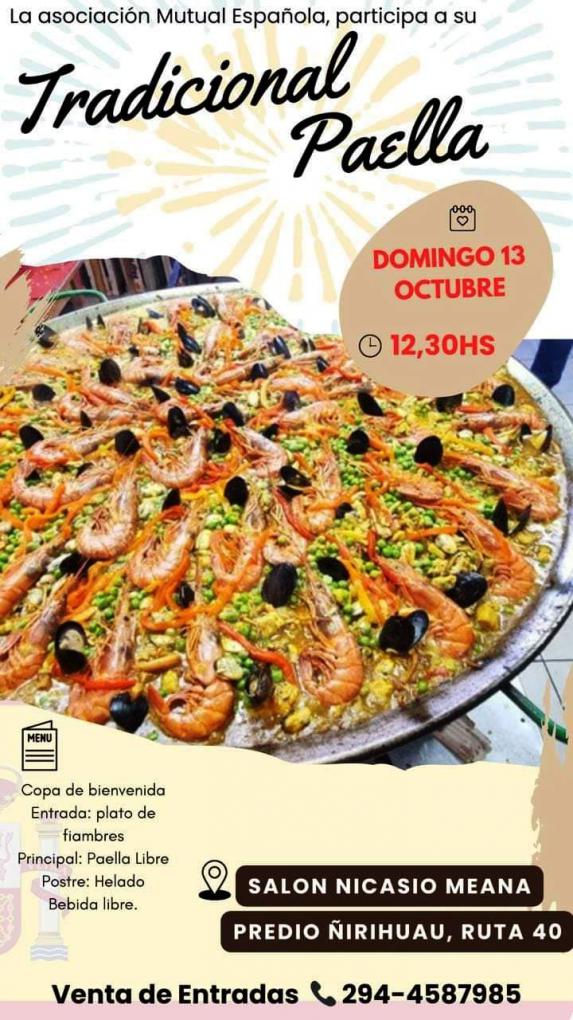 Invitamos a Nuestra Tradicional Paella