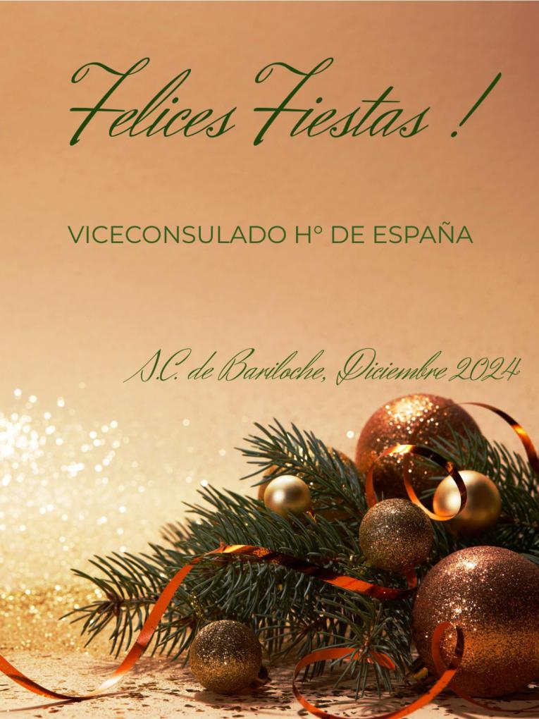 Viceconsulado Honorario de Espa&ntilde;a les desea Felices Fiestas