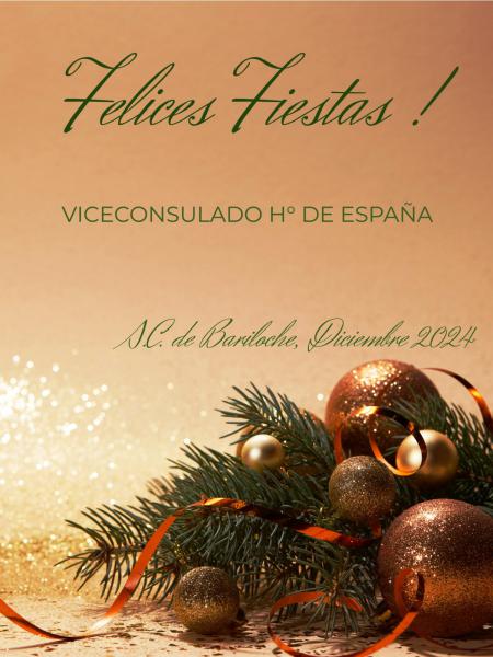 Viceconsulado Honorario de Espa&ntilde;a les desea Felices Fiestas